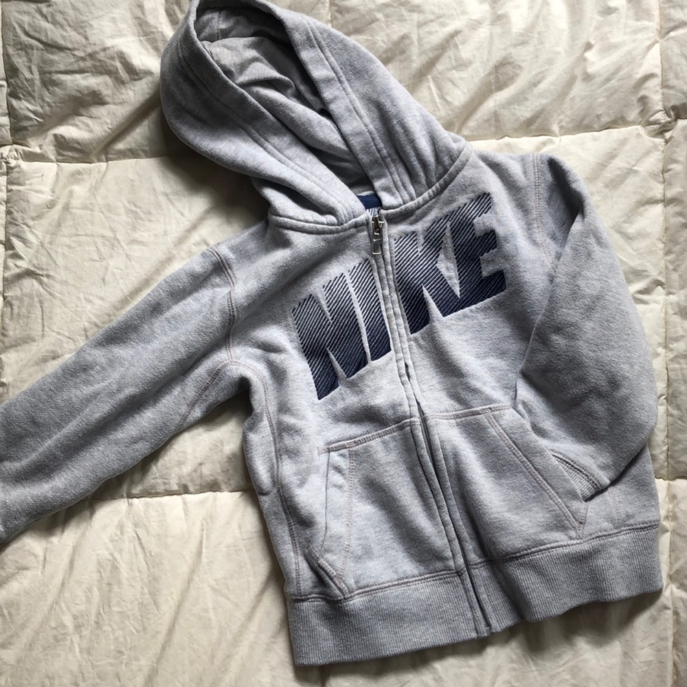 Gray boys Nike hoodie